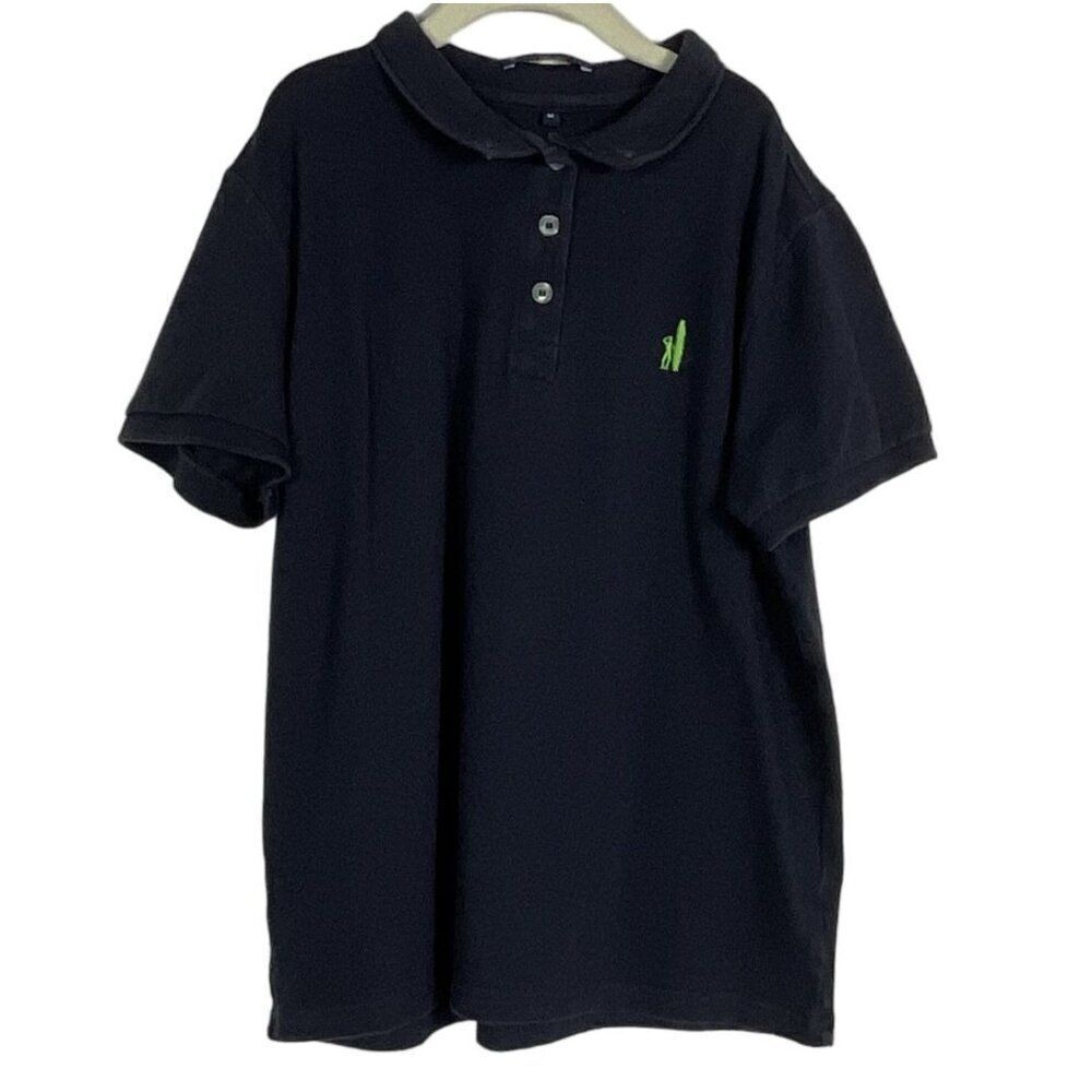 Johnnie-O Boy's Polo Shirt Medium (10/12) Navy Blue Cotton & Spandex Blend